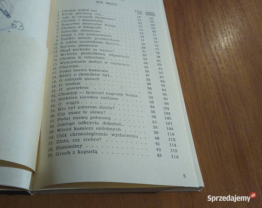500 zagadek z chemii Ludwika Kowalska WYD 1 Gdańsk sprzedam