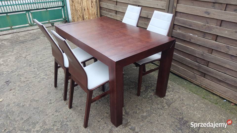 Komplet Paged stół rozkładany Cuba 4 krzesła mazowieckie