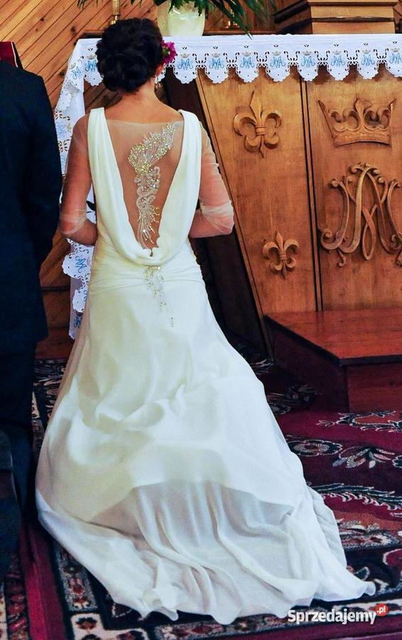 Zjawiskowa suknia ślubna AVICKI Karina Ecru r 34 Kraków