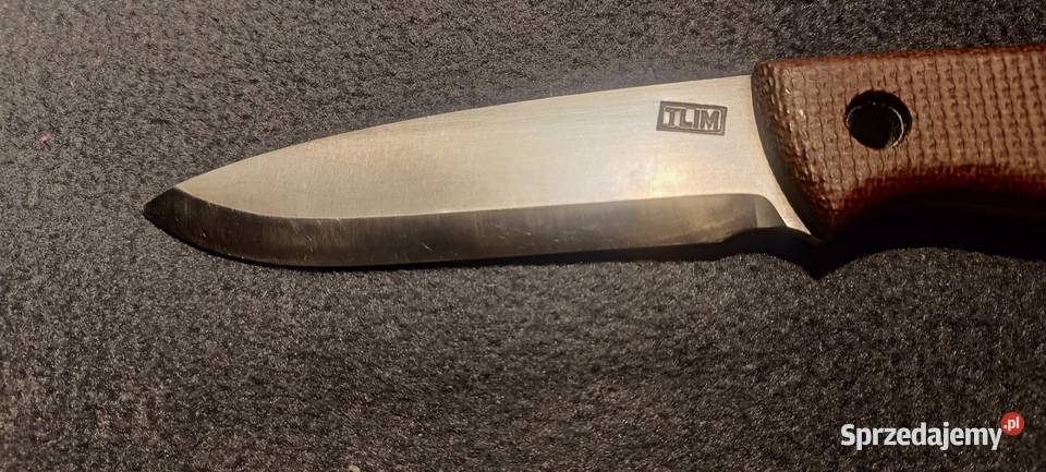 Nóż Tlim bushcraft FG spearpoint hand made Chorzów