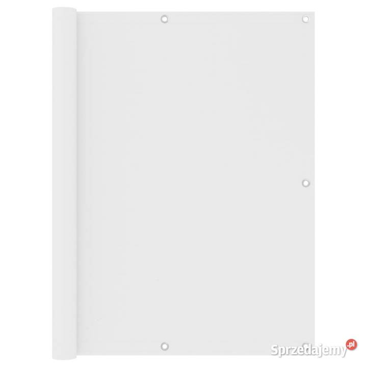 vidaXL Parawan balkonowy biały 120x600 tkanina Warszawa sprzedam