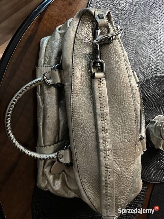 Torebka kolor starego złota skóra mega pakowna Moda i Styl Chorzów