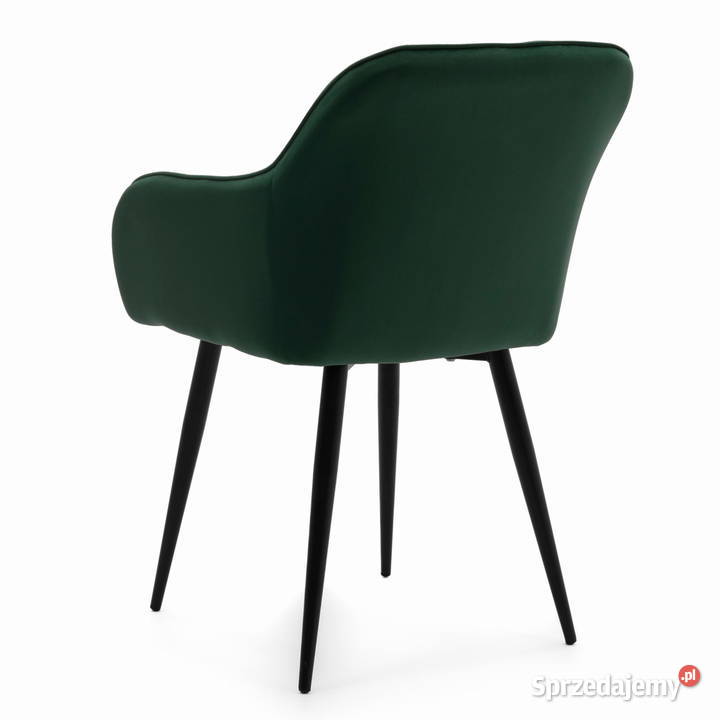 Krzesło Tapicerowane Lago Butelkowa Zieleń 60cm Krzesła Tarchały Małe sprzedam