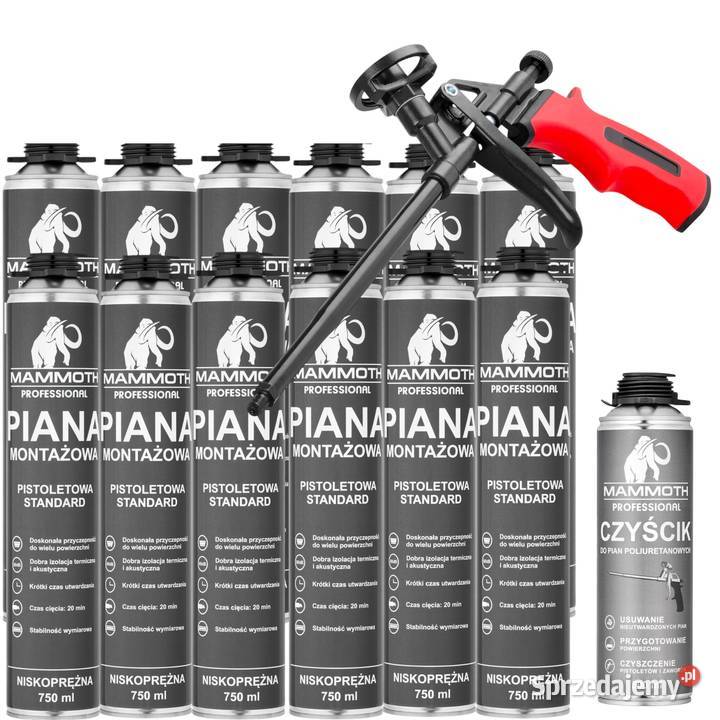 Piana montażowa zestaw 12 750 ml