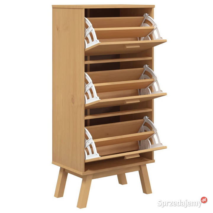 Szafka na buty OLDEN brązowa 55x35x120 lite Dom i Ogród Warszawa