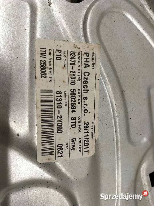 MECHANIZM SZYBY LEWY PRZÓD 824702Y010 Hyundai