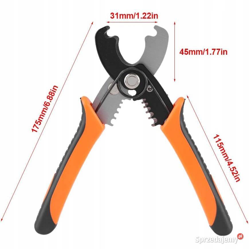 Szczypce do Cięcia Przewodów 02 mm6 mm 180 mm Ludźmierz