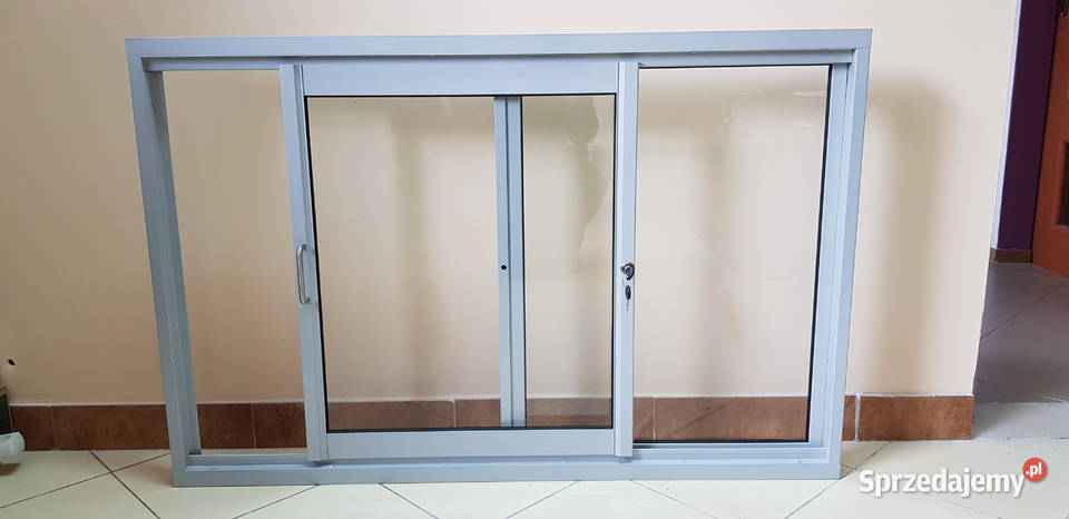 okno aluminiowe przesuwane w bok do baru lokalu Zielona Góra sprzedam