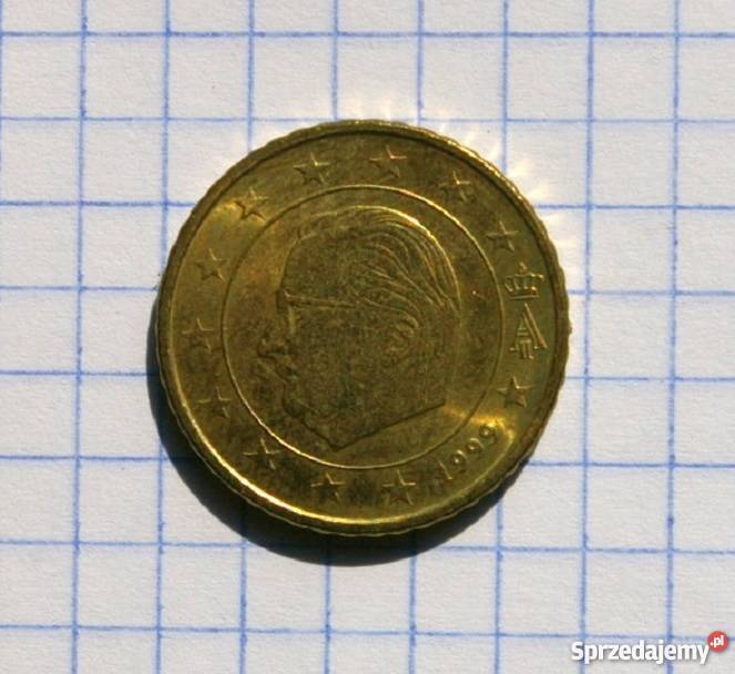 50 CENTÓW 50 EURO CENT 1999 BELGIA Numizmatyka Piszczac