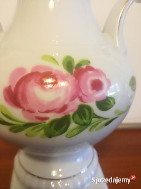 Porcelana sygnatura Piękny wazon kielich amfora Ceramika i szkło