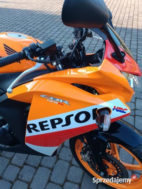 Sprzedam motocykl Honda CBR Repsol 125 2016 kat Ostrów Mazowiecka