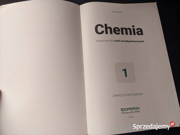 Operon Chemia 1 Podręcznik szkół Podręczniki wielkopolskie