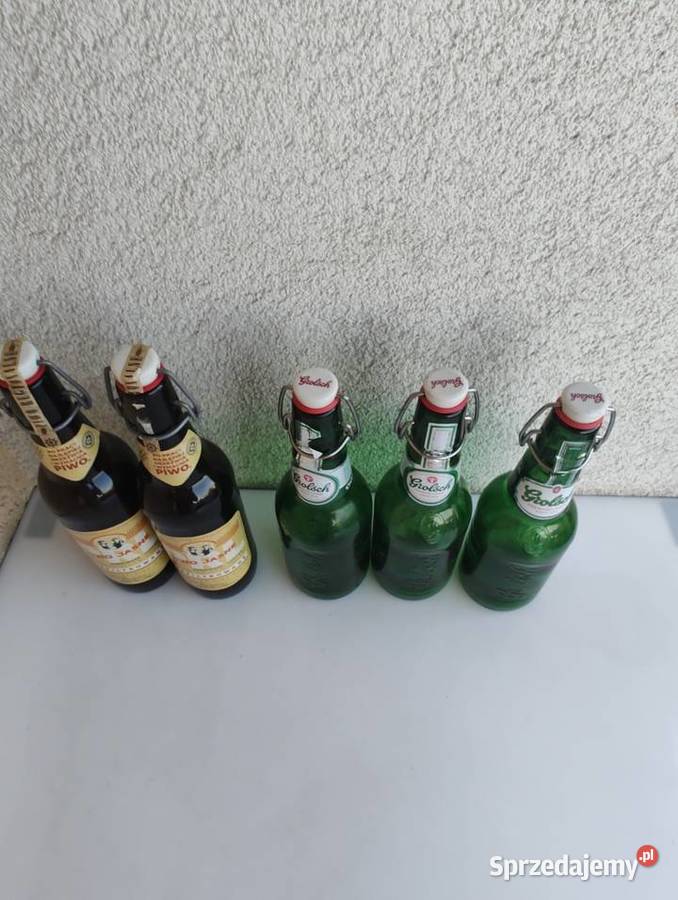 Butelki piwie Grolsch i Jasne 2017 r 5 warmińsko-mazurskie Olecko