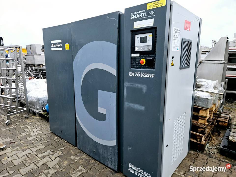 Kompresor powietrza Atlas Copco GA75 VSD FF Krotoszyn