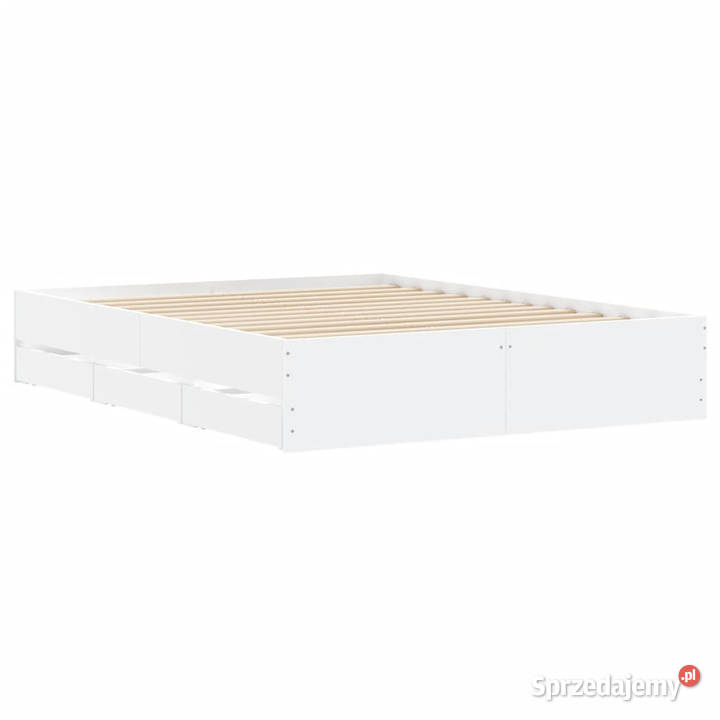 Rama łóżka z szufladami biała 140x190 WM3207301 Warszawa