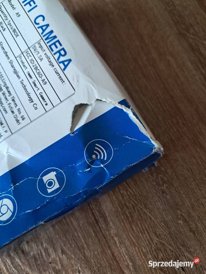 nowa kamerka A9 WIFI uszkodzone pudełko świętokrzyskie Sandomierz