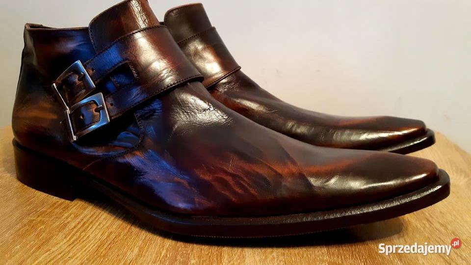 Pikolaki skórzane buffalo duble Monk ITALY Rzeszów