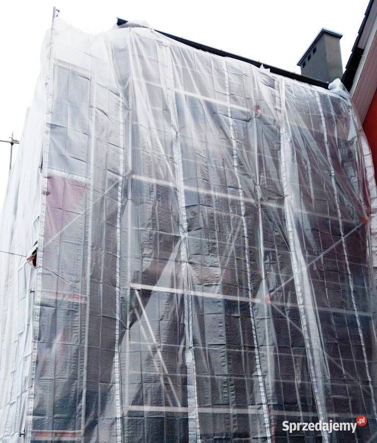 Folia Osłonowa PLANDEKA ZBROJONA na rusztowanie Myślenice