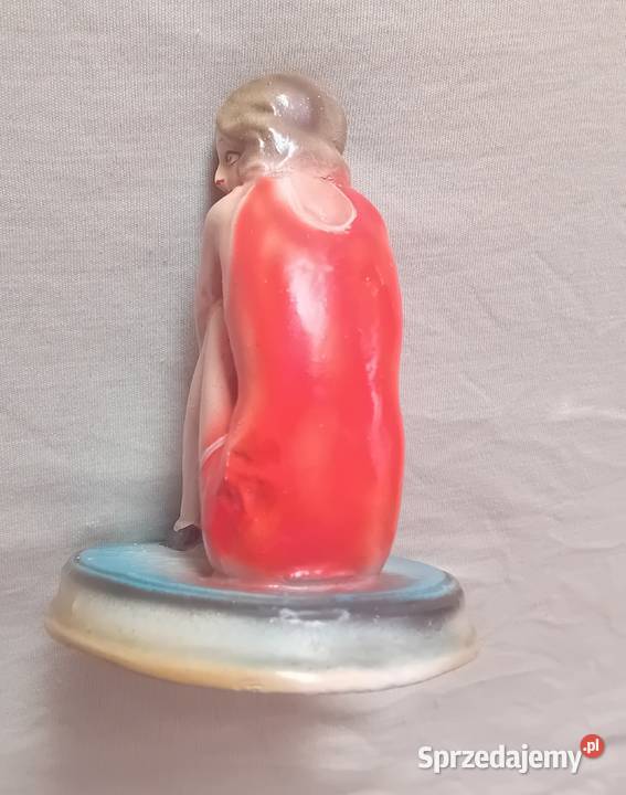 Ceramiczna figurka art deco siedząca pływaczka z Koźminek sprzedam