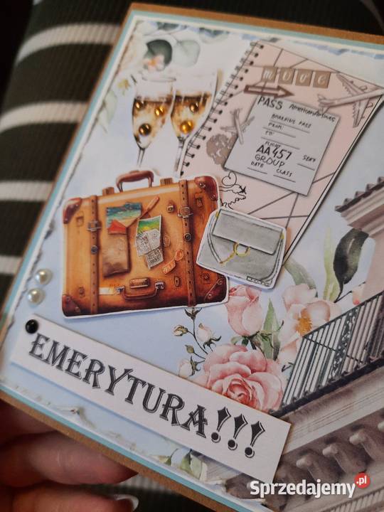 Kartka na emeryturę personalizowana Dęblin sprzedam