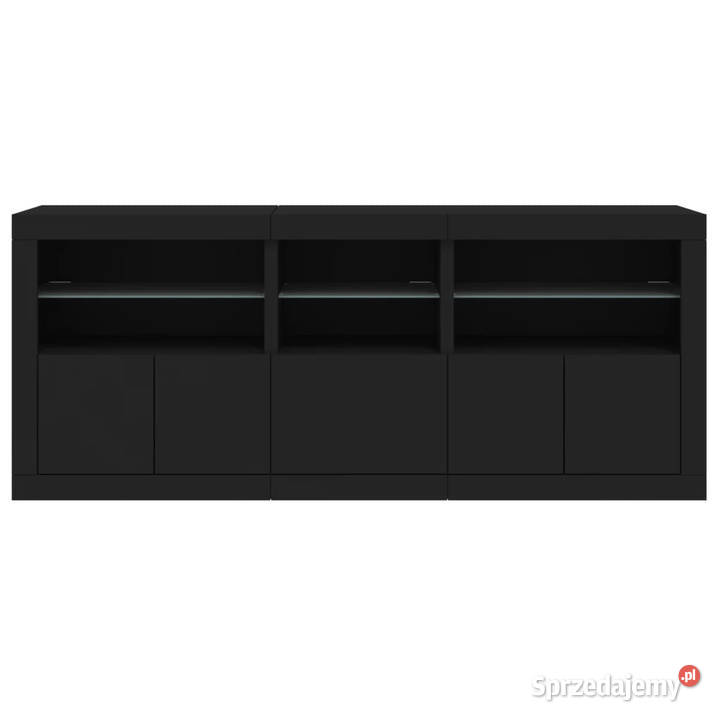 Szafka z oświetleniem LED czarna 162x37x67 mazowieckie Warszawa sprzedam