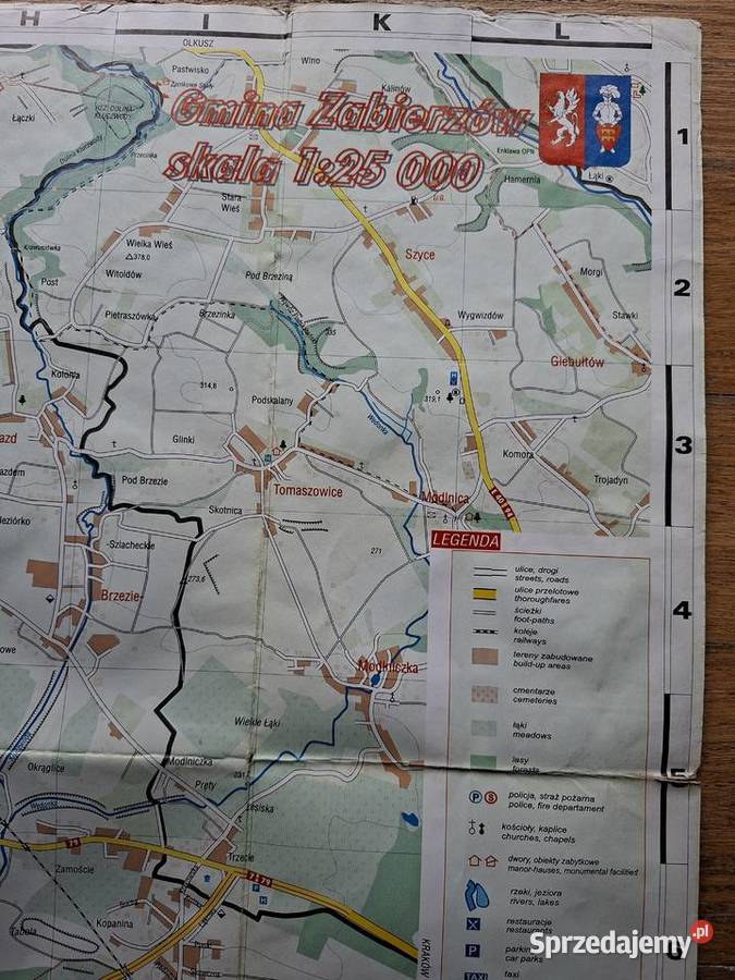 Gmina Zabierzów 1 25 000 mapa małopolskie Kraków