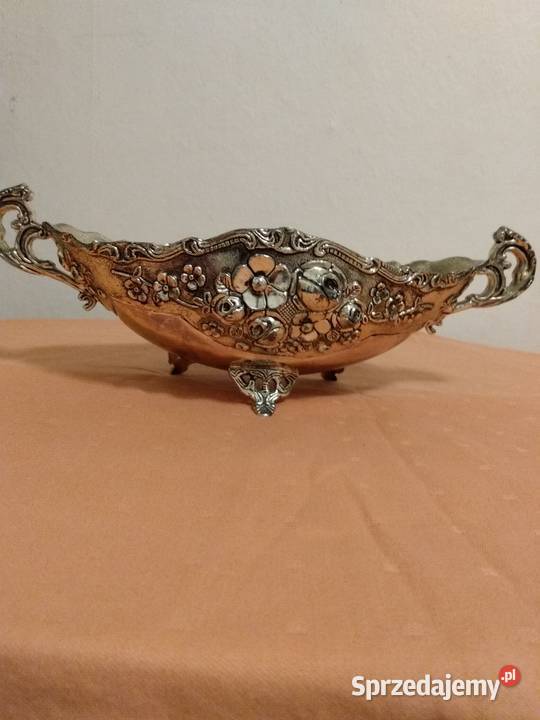 Żardiniera gondolowa posrebrzana Szczecinek