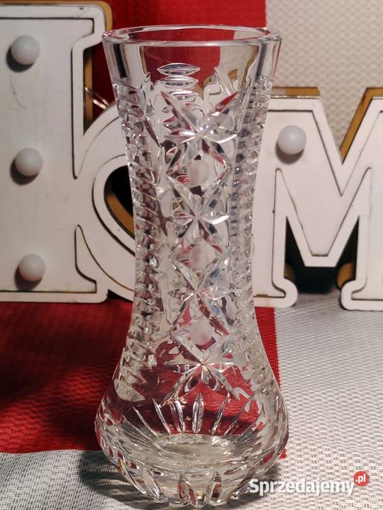 Wazonik vintage kryształowy hand Wrocław