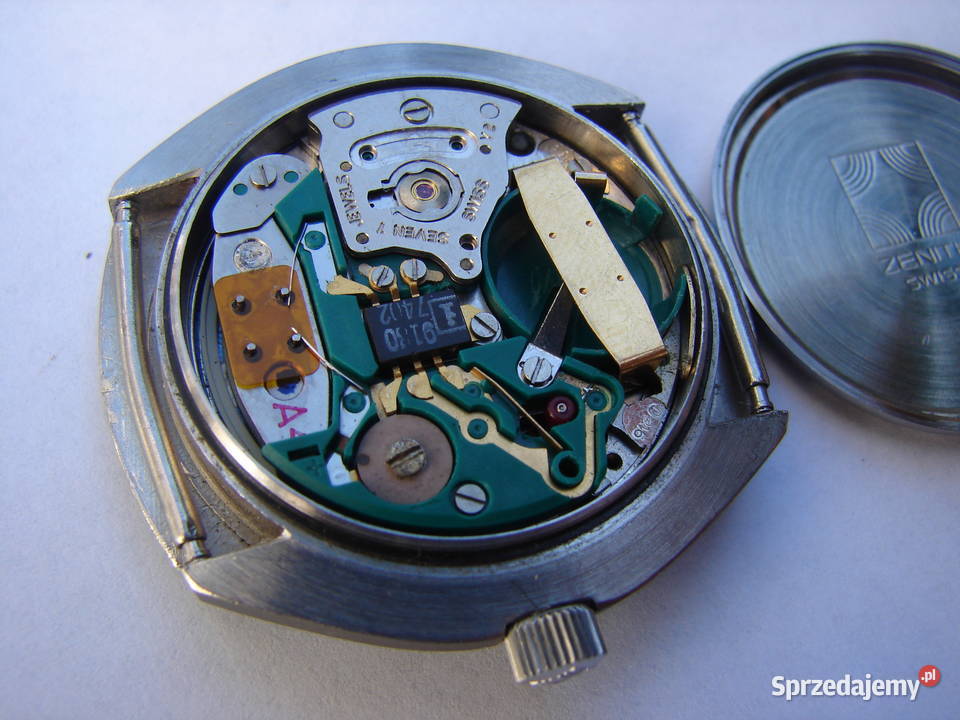 Rzadki Zenith XLTronic Quartz 010031510 Blue Antyki Warszawa