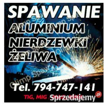 Spawanie aluminium nierdzewki żeliwa Piaskowanie Ostrowiec Świętokrzyski