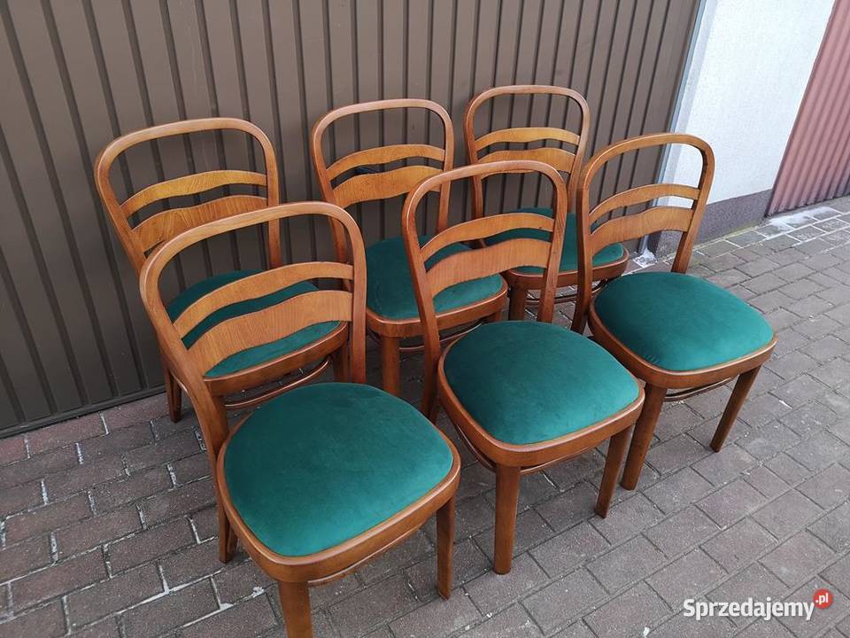 Krzesła ARTDECO 6 Sztuk Stare Antyk Komplet Meble Meble wielkopolskie Swarzędz