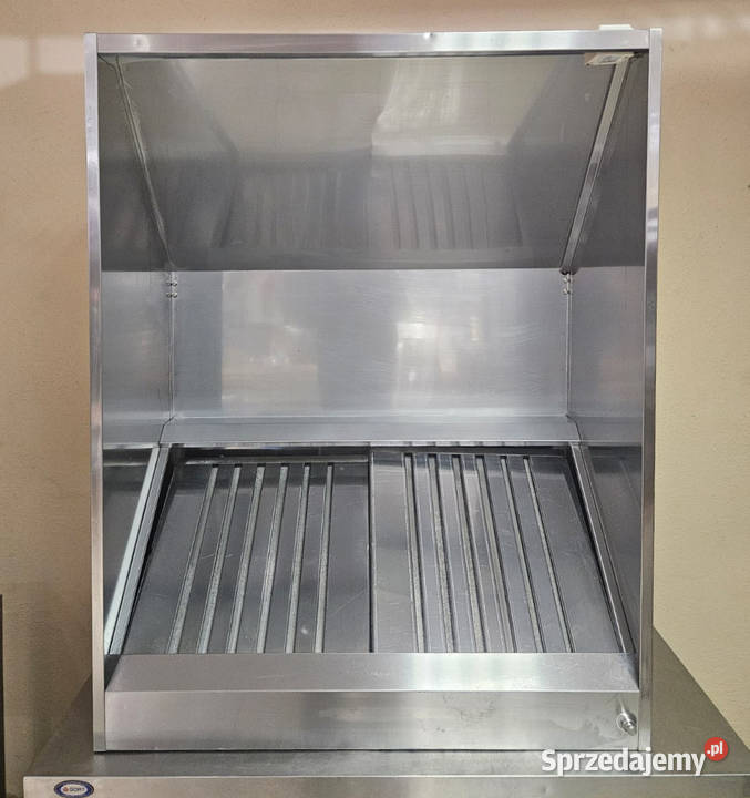 Okap nierdzewny przyścienny 95 x 120 z wbudowaną Pszczyna sprzedam