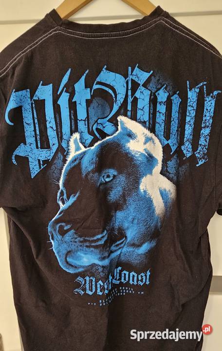 Pitbull XL t shirt koszulka czarna 100 oryginał Rozmiar XL