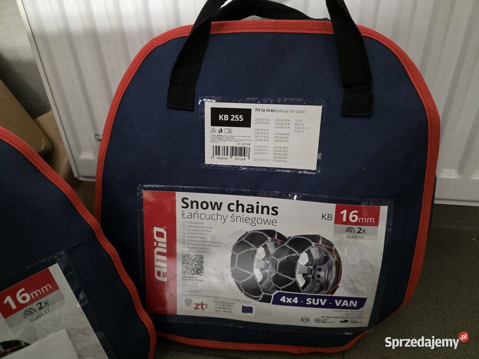 Łańcuchy śniegowe 16mm KB2551520 AMIO Nowe nie