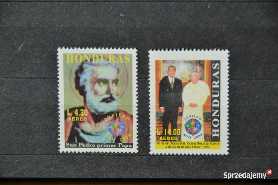 Znaczki Papież Jan Paweł II Honduras V Ks Chr Filatelistyka Sobótka sprzedam