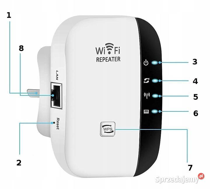 Qiktech Wzmacniacz Sygnału WiFi Najmocniejszy zachodniopomorskie Płońsko