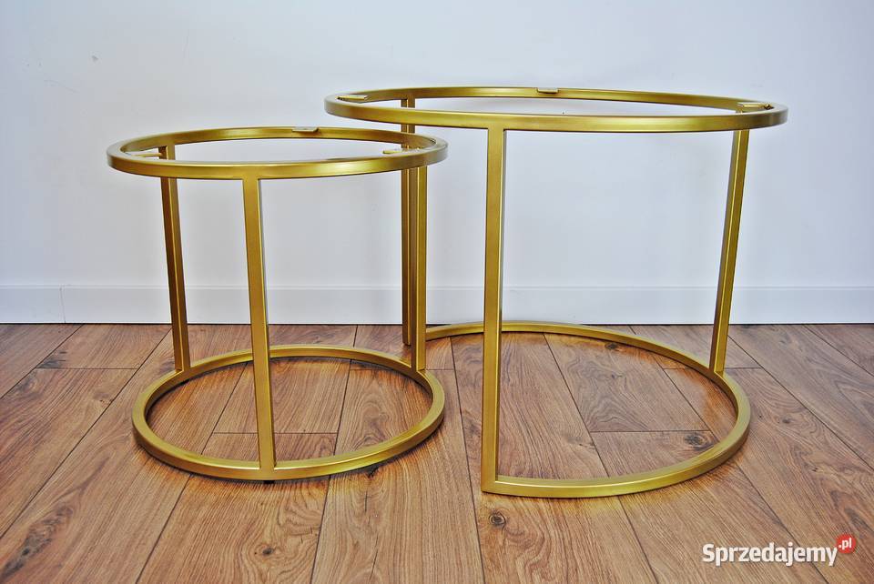 złoty komplet podstaw pod stoliki 6080 Lublin