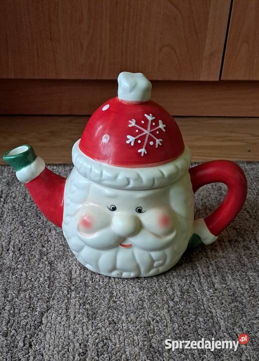 Imbryk Dzbanek Ceramiczny do kawy herbaty Święty Mikołaj
