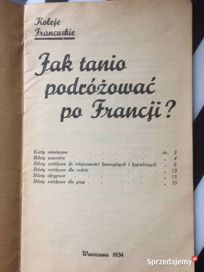 3621 Tanio Podróżować Francji Koleje Francuskie Szczecin