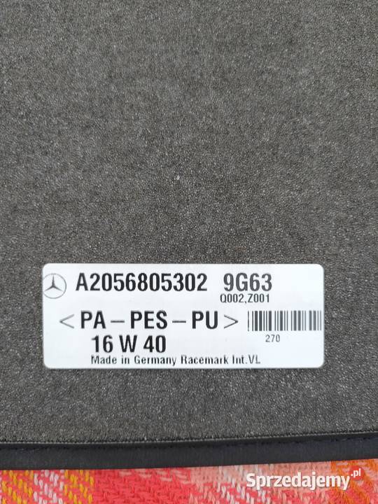 Dywaniki OE welurowe Mercedes W205 S205 AMG Bolewice