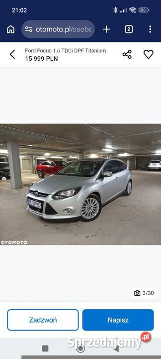 Ford Focus Mega Titanium Sony Alu 17 Rok produkcji 2012 Motoryzacja Piła sprzedam