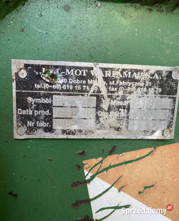 Ładowacz na tył ciągnika Troll 350 T274 Pozostałe Męcina