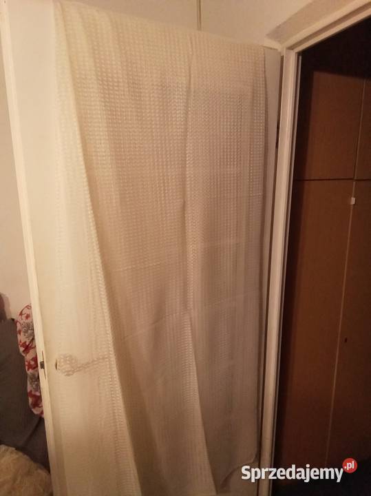 Firana biała PRL mazowieckie Warszawa