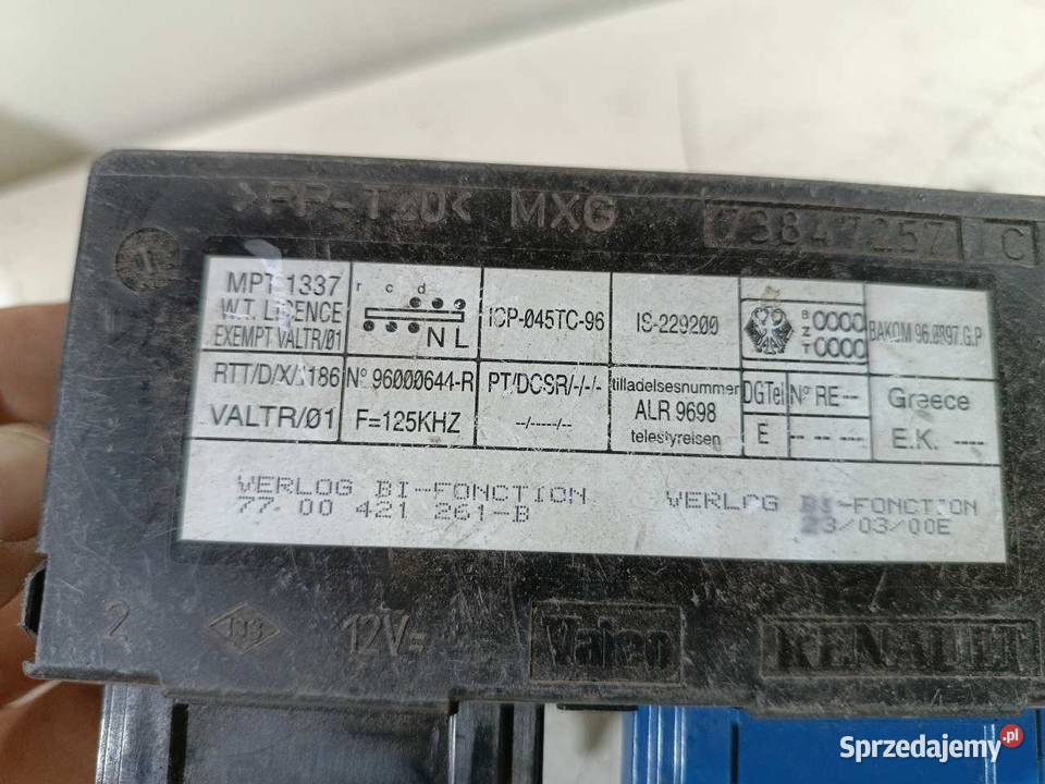 MODUŁ CENTRALNEGO ZAMKA RENAULT SAFRANE osobowe Komputery