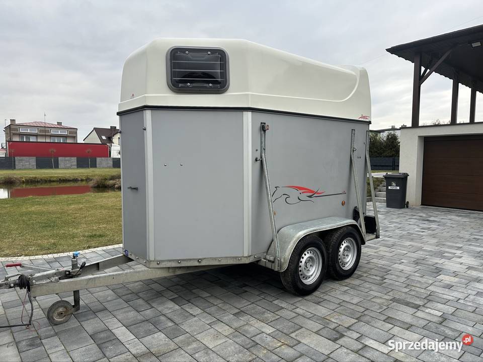 Przyczepa do przewozu 2 koni dmc 1300 kat B Do przewozu koni Mokra