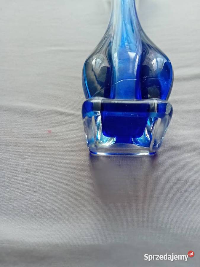 Wazon ze szkła dwubarwnego Viking Glass USA lata wielkopolskie
