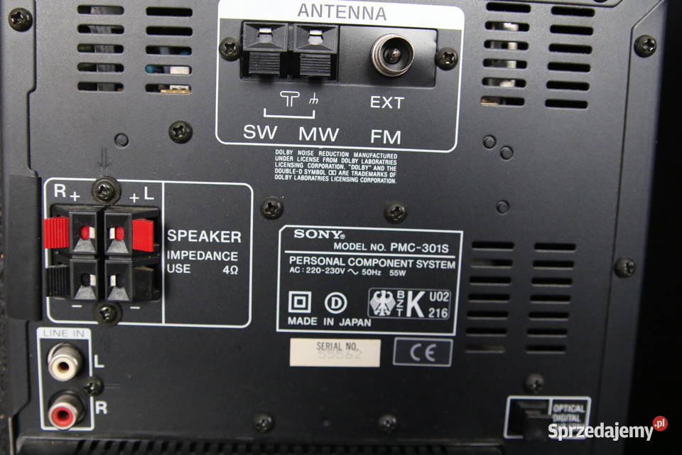 mini wieża Sony PMC301s