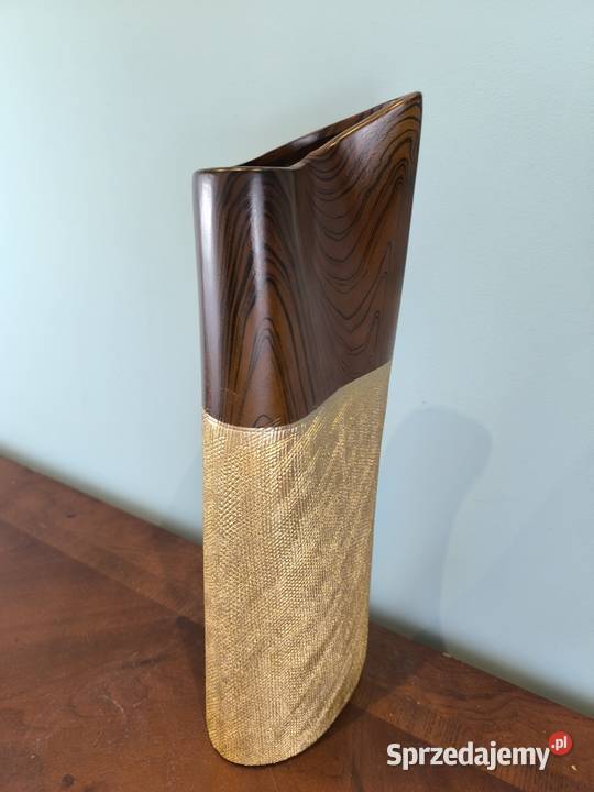 Piękny unikalny wazon ceramiczny zdobiony Łódź