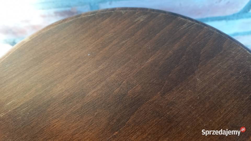 Kwietnik dębowy drewniany okrągły Stojak na Gawroniec sprzedam