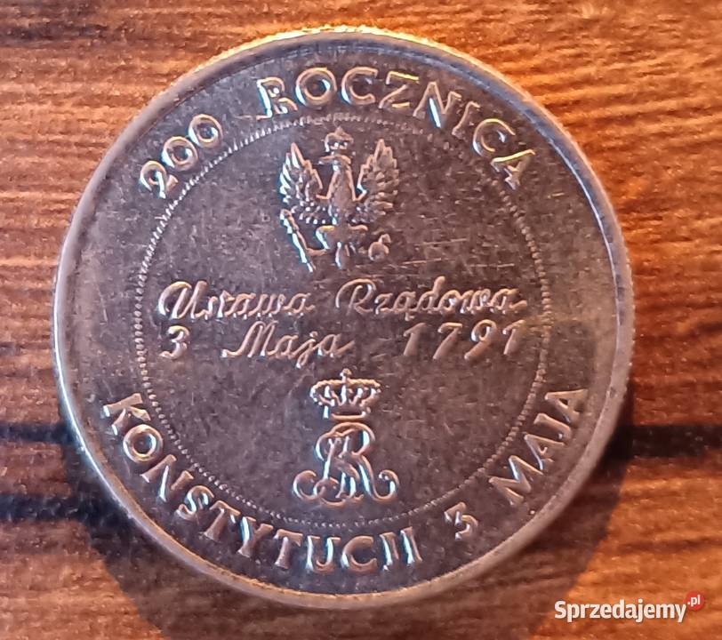 Moneta 200 rocznica Konstytucji 3 maja 10000